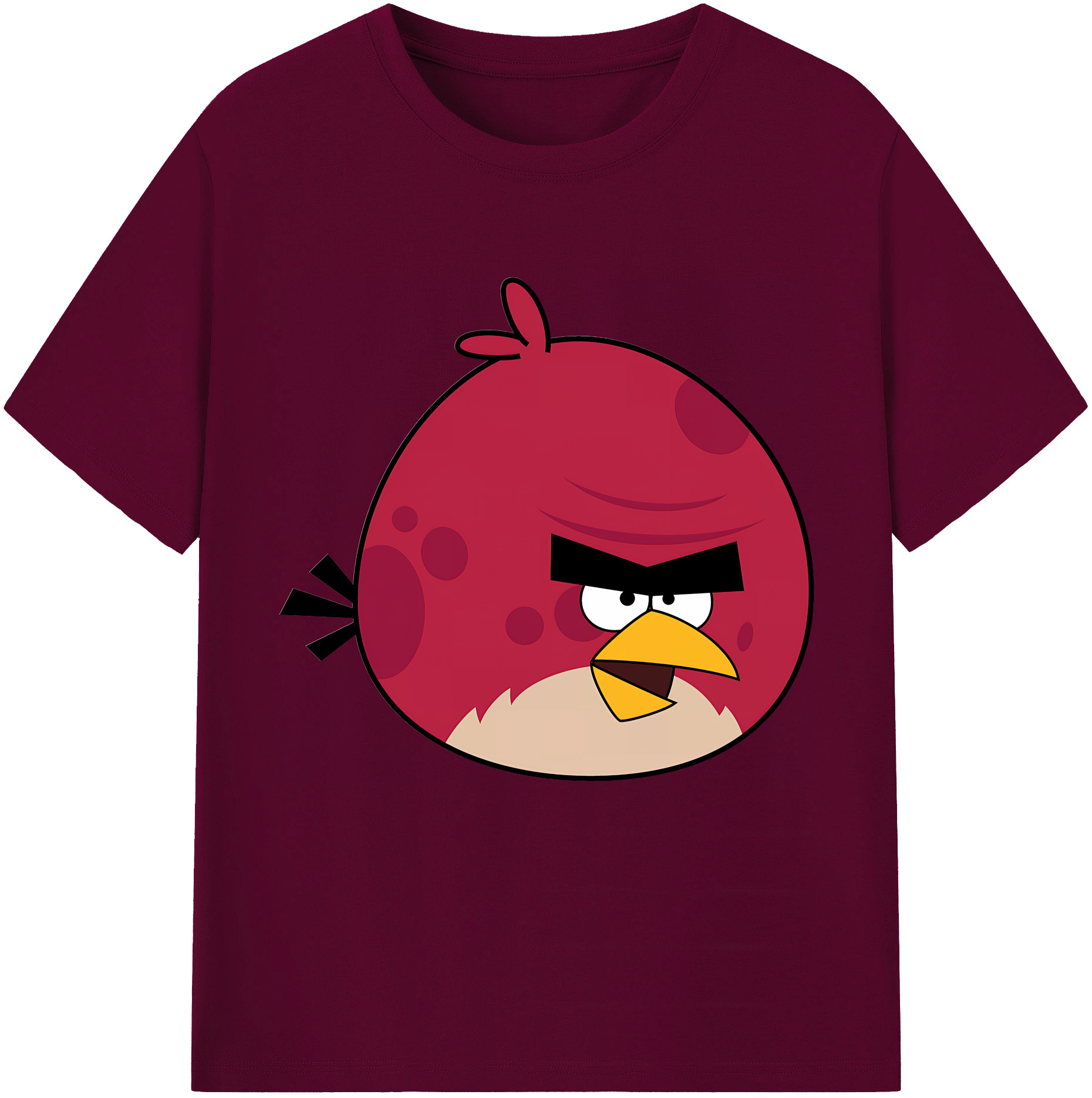 （画像用） Angry Birds アングリーバード レディースカジュアルプリントTシャツ（綿100％）